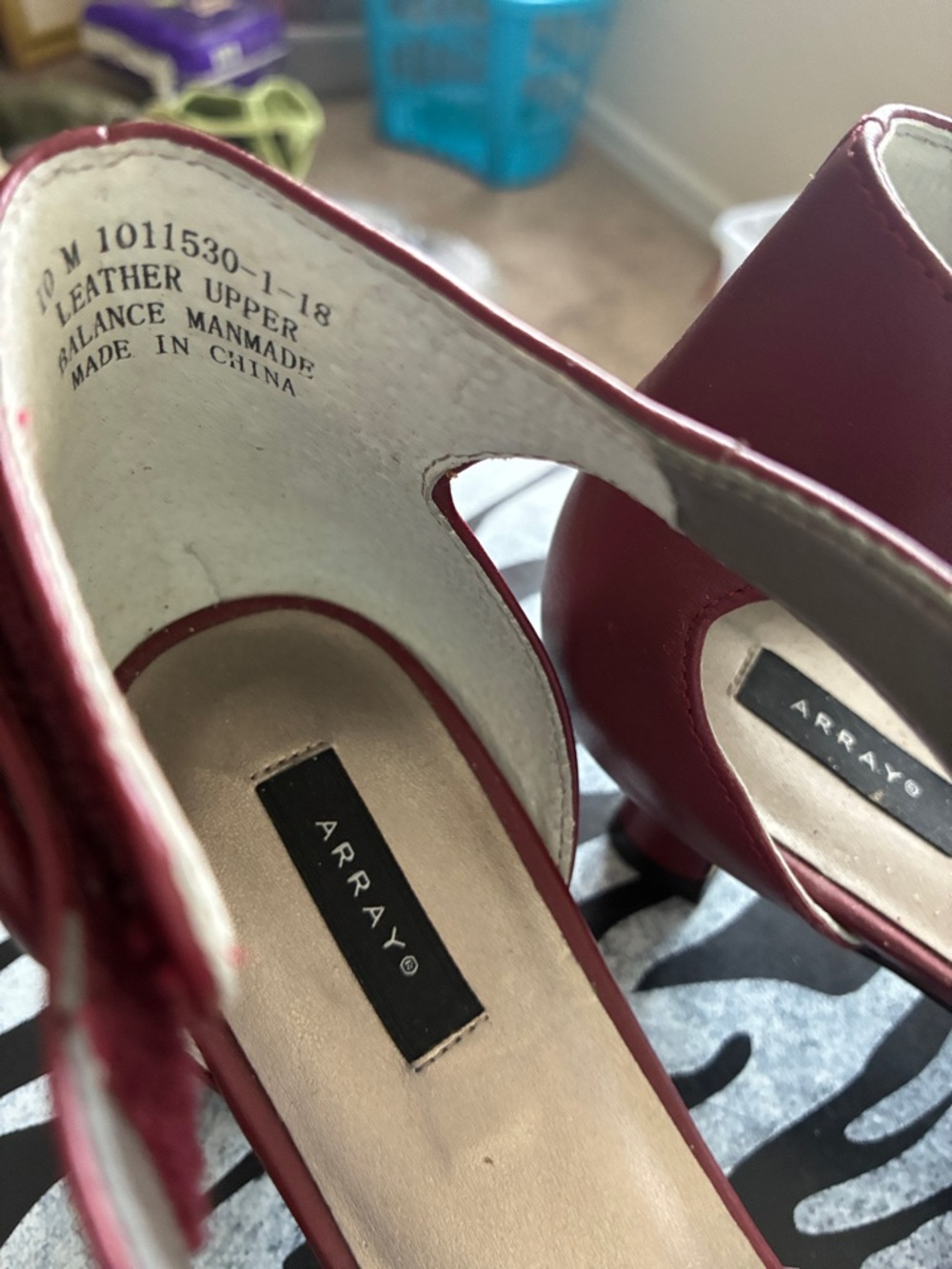 Array Red Ankle-Strap Heels - Picture 15 of 15